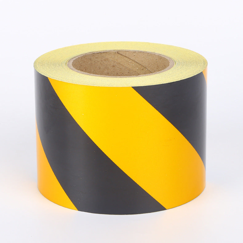 PET Twill High Gloss Reflective Film Fence Line Marking Tape Black and Yellow Reflective Sticker