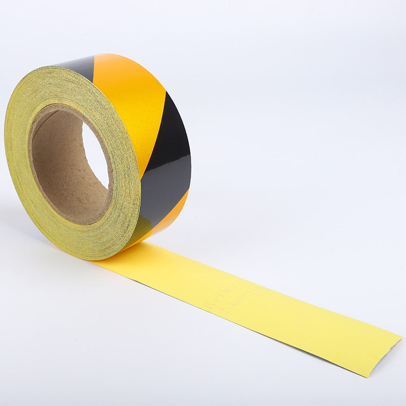 PET advertising reflective film black and yellow reflective tape reflective stickers